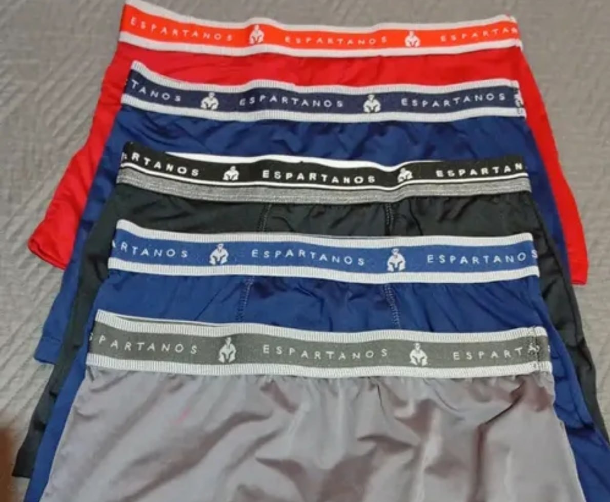 Kit com 5 Cuecas Boxer Microfibra