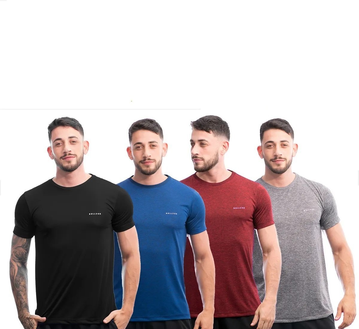 Kit 4 Camisas Dry Fit Academia Esportiva Com Proteção Uv