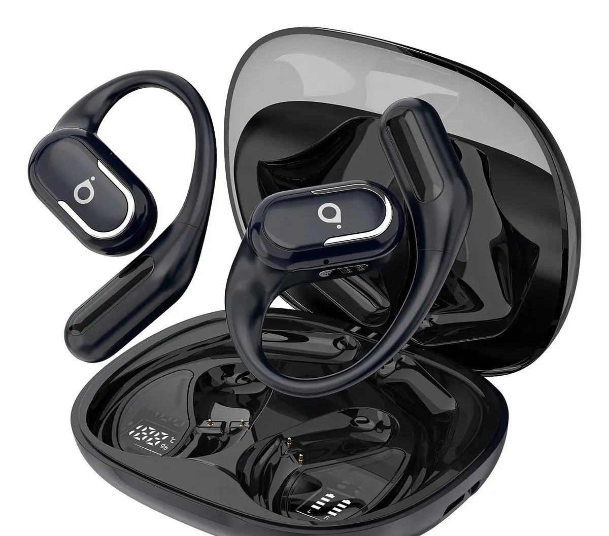 Fone de Ouvido Esportivo Basike TWS Com Bluetooth 6.0 e Bateria de 60h