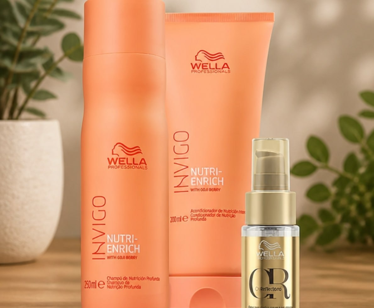 Wella Nutri-enrich Sh 250ml  Cond 200ml  Oil Reflections 30ml