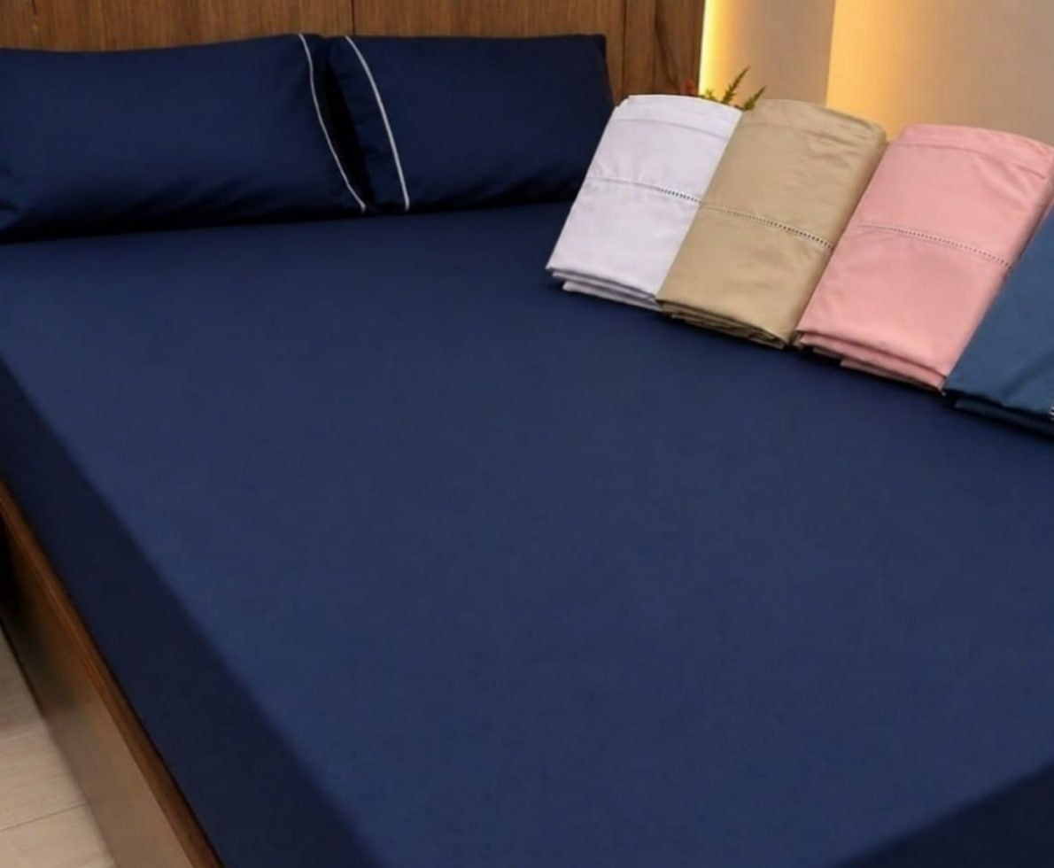 Jogo de Lençol 400 Fios Cama Queen 3 Pçs