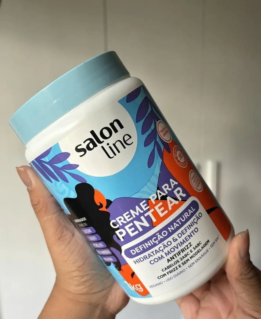 Creme para Pentear Definição Natural Salon Line Cachos 1kg