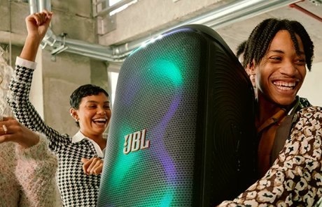 Caixa de Som JBL PartyBox Stage 320 Bluetooth Portátil Com Show de Luzes