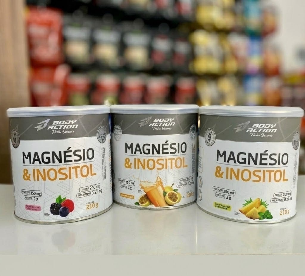 Magnésio Inositol 210g Body Action Zero Açúcar