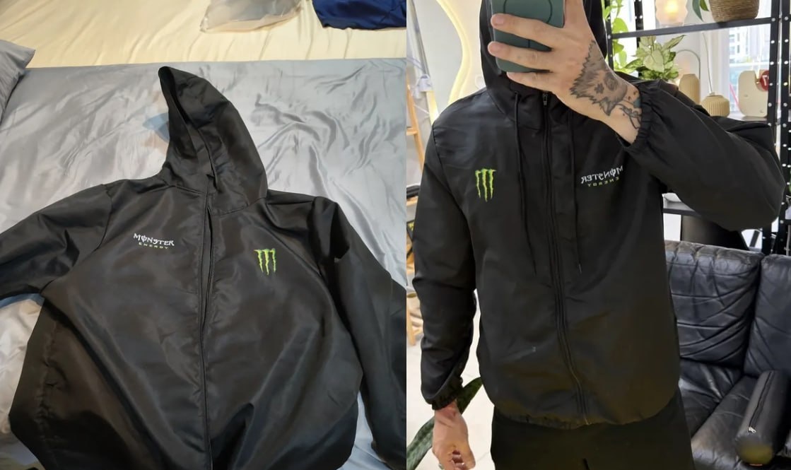 Jaqueta Corta Vento Monster Capuz Impermeável - Tamanho G