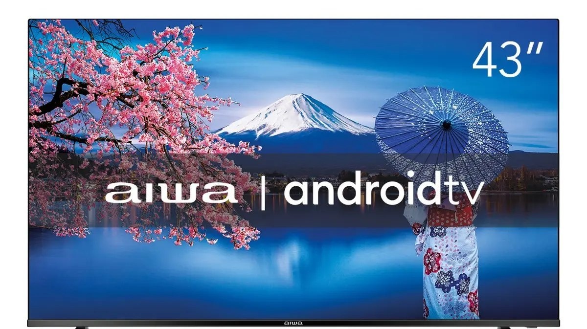 Smart TV AIWA 43 Android Full HD Borda Ultrafina HDR10 Dolby Áudio AWS-TV-43-BL-02-A