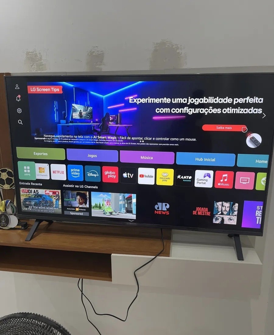 Smart TV LG UHD AI UA75 50 polegadas HDR10