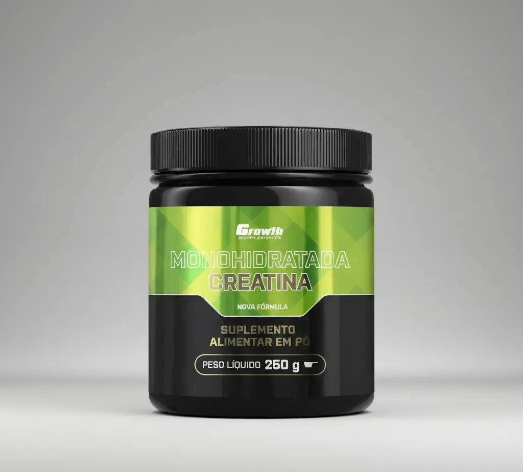 Creatina Monohidratada 250g Growth Supplements - Sem sabor em Pó