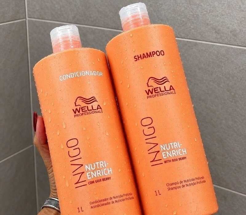Kit Wella Invigo Nutri Enrich Shampoo 1L  Condicionador 1L