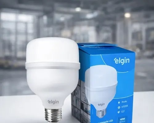 Lâmpada LED Bivolt Elgin Bivolt Luz Branca Fria 40W 6500K
