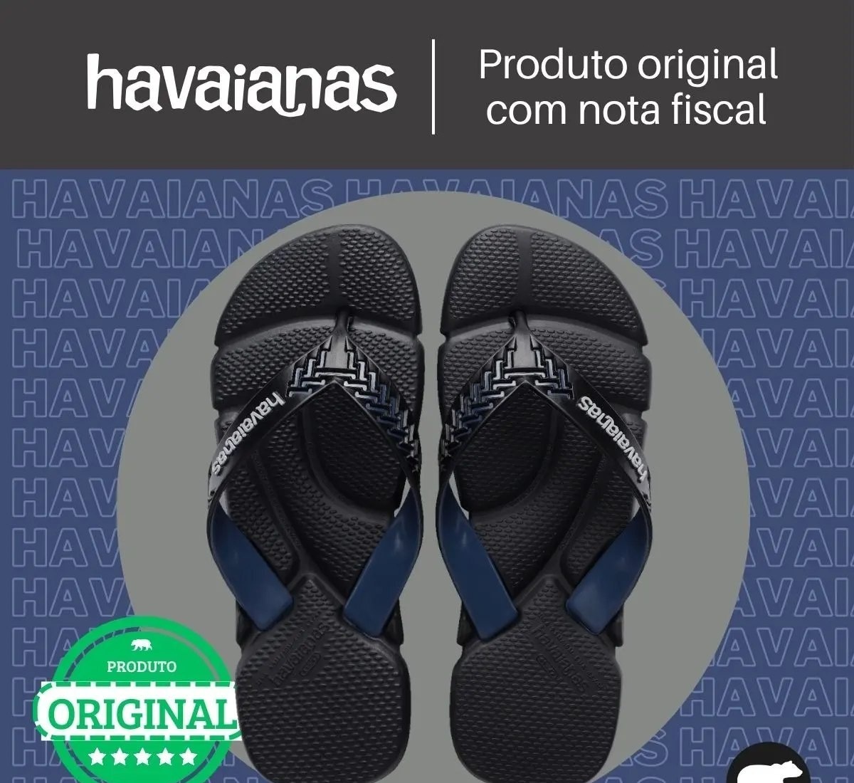 Chinelo Havaianas Masculino Power 2.0 Anatômica Massageadora