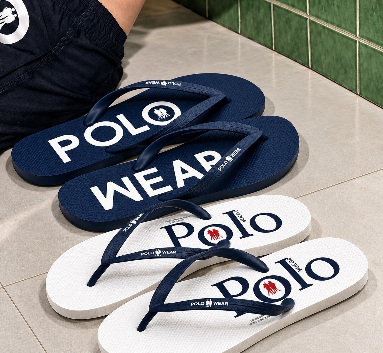 Kit com 2 Chinelos Polo Wear Estampados