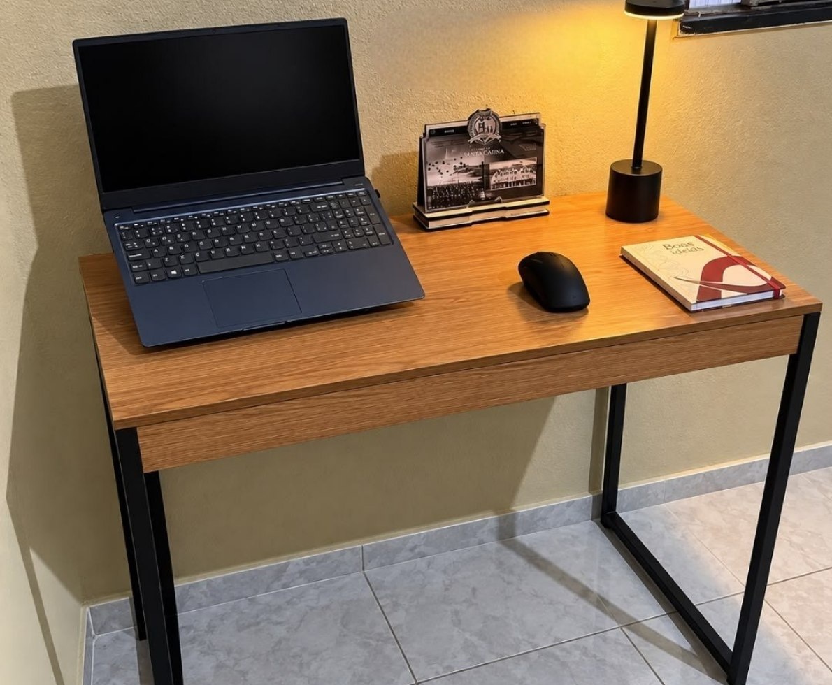 Escrivaninha Industrial 90cm MDF