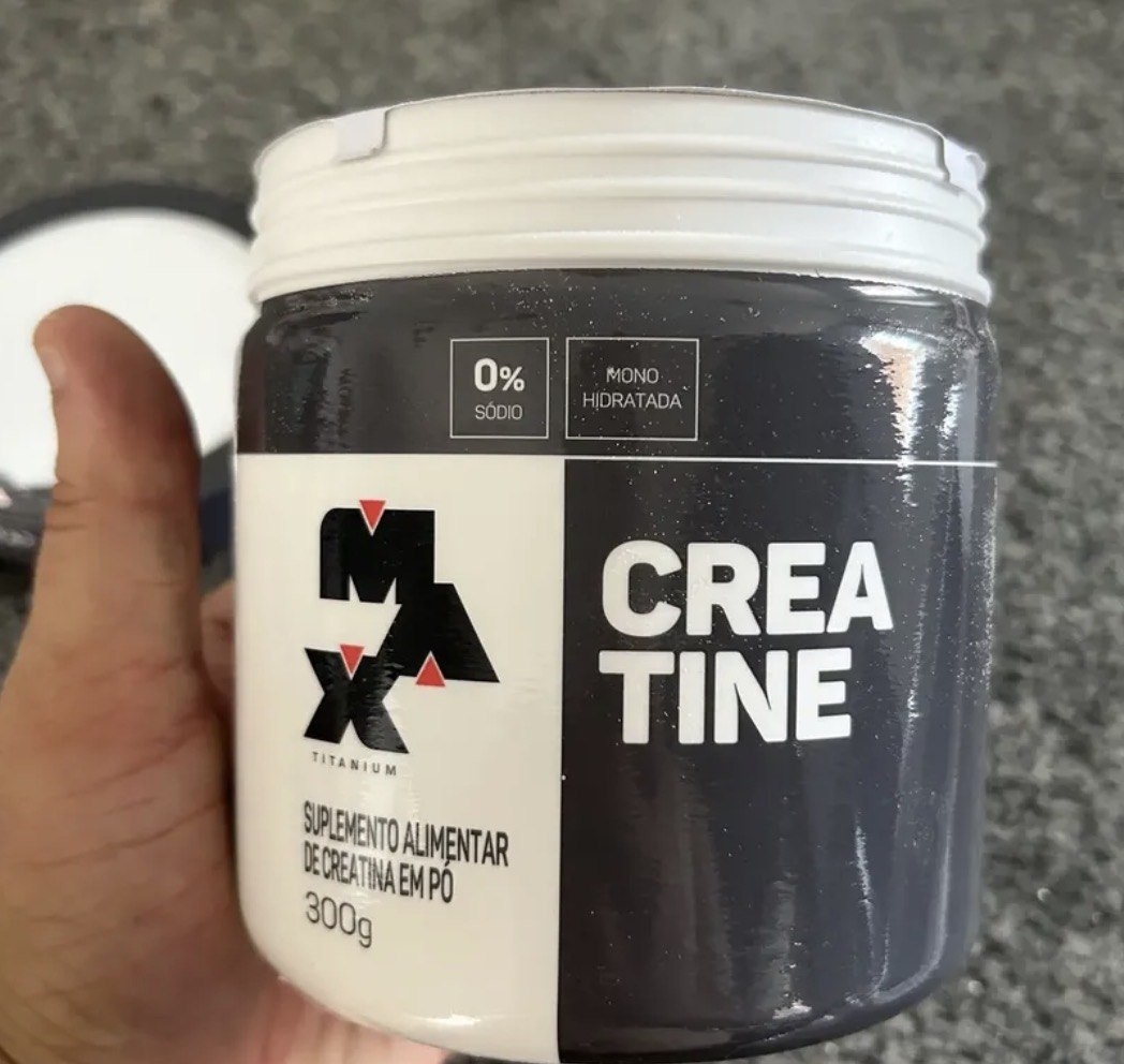 Creatina Max Titanium em pó Sem sabor x 300g 2 un