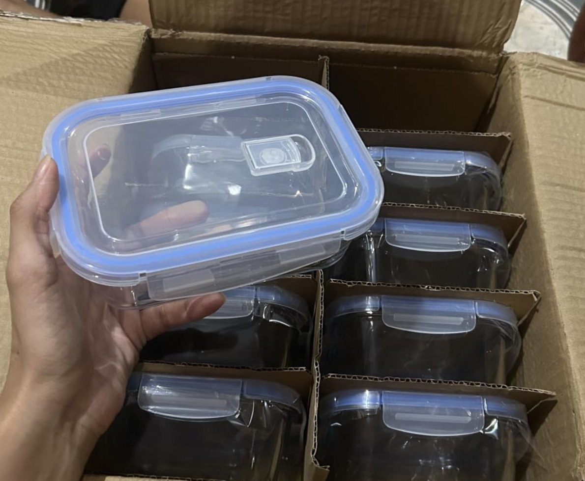 Kit 10 Potes Herméticos de Vidro 640ml