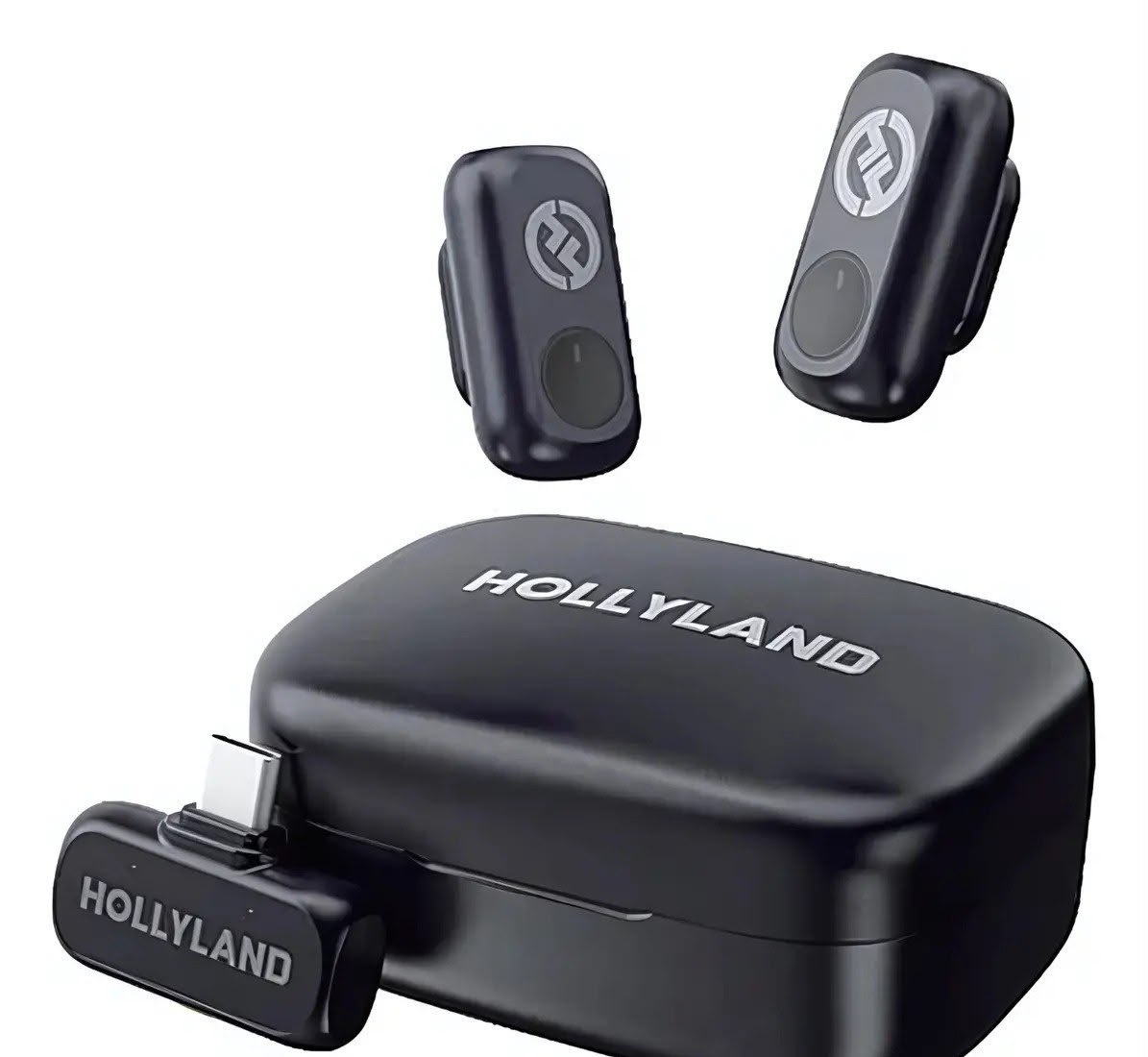 Microfone Hollyland Lark A1 Duo Usb-c cor Preto