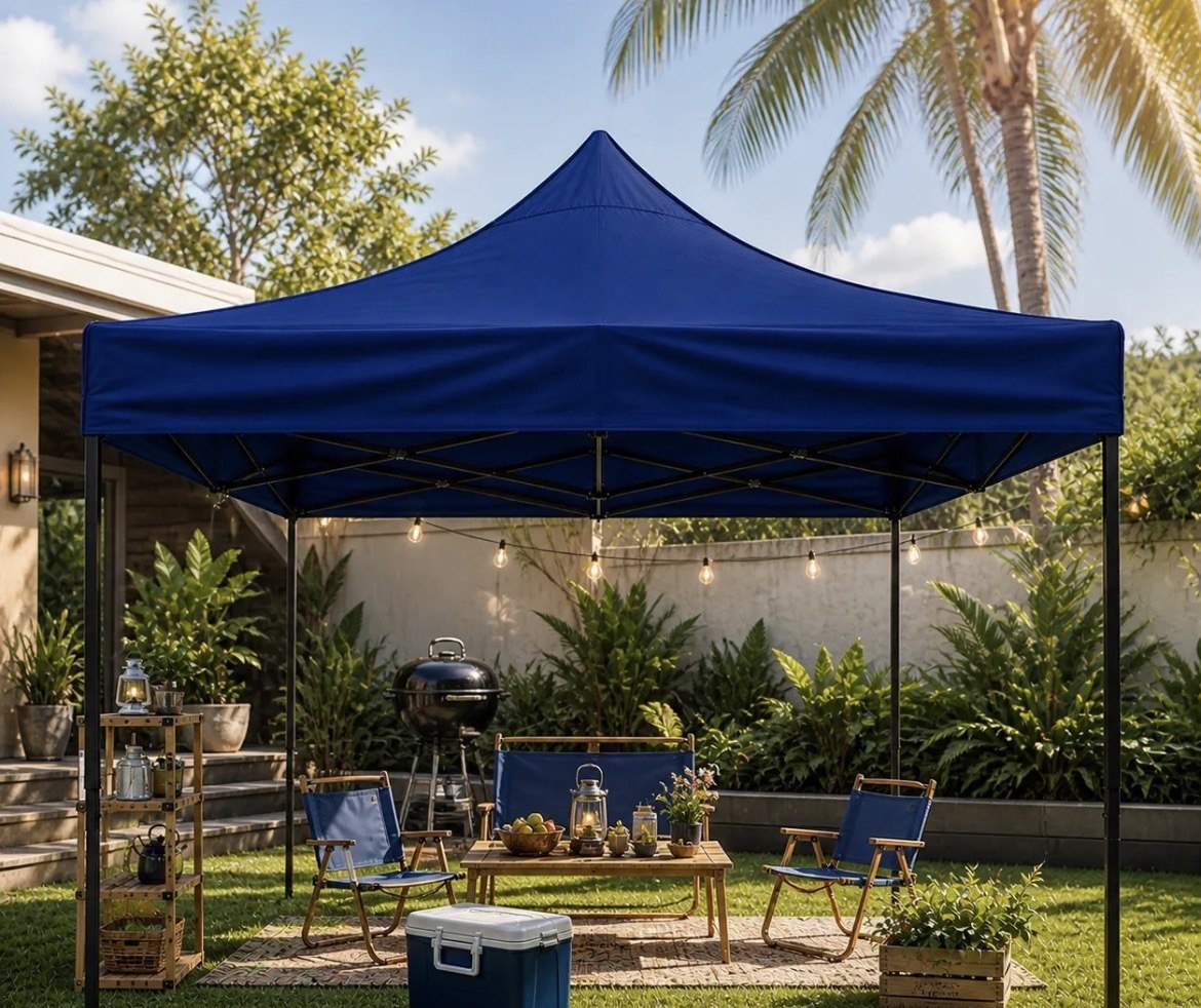 Tenda Sanfonada Gazebo 3x3 Articulada Pesca Praia Camping