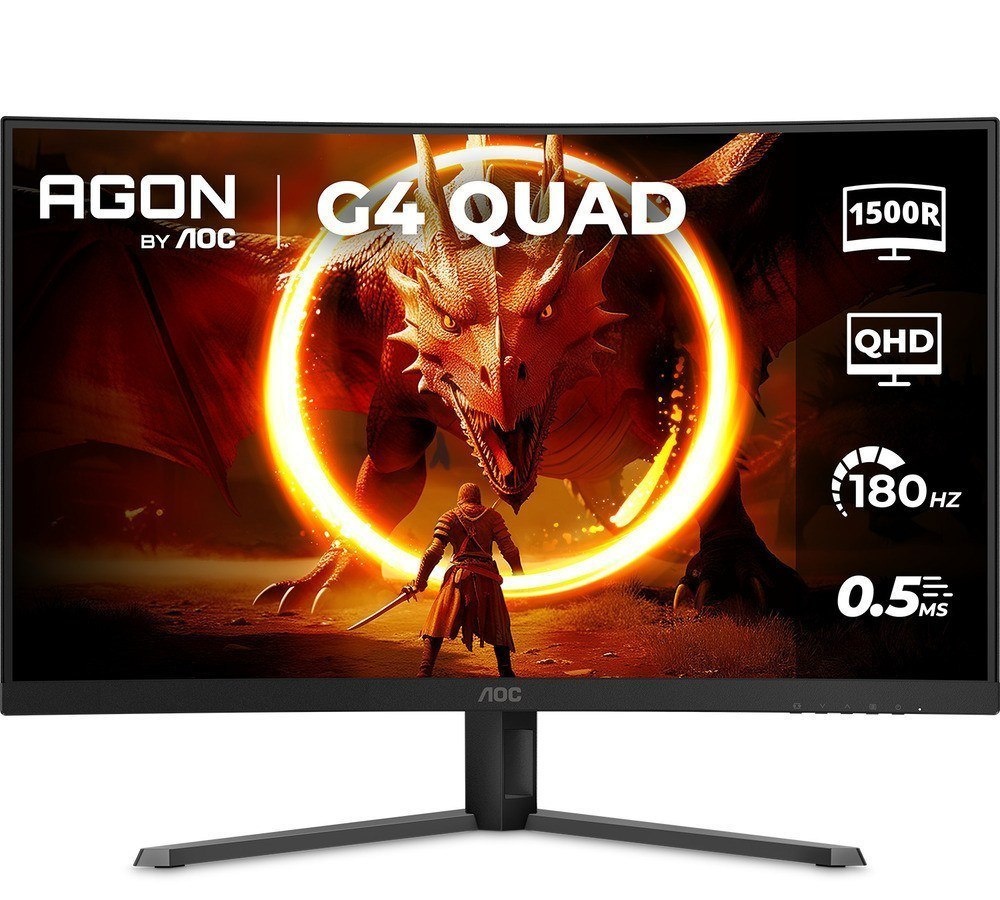 Monitor Gamer Curvo AOC Agon Quad 32 180Hz 0,5ms HDR10 Cq32g4e