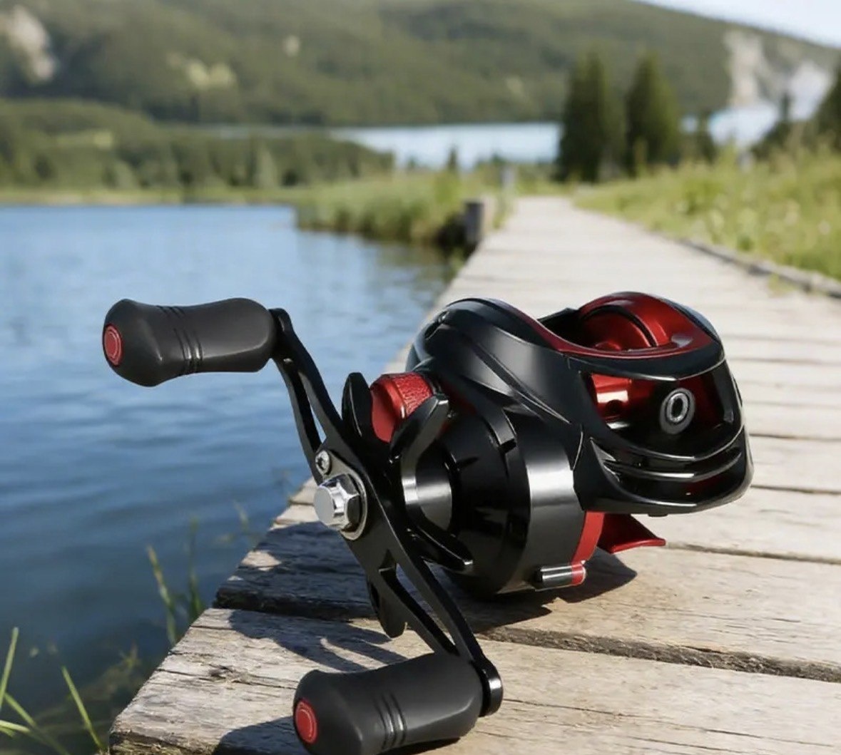 Carretilha Molinete Pesca,181 Rolamentos 7.21 Pescaria