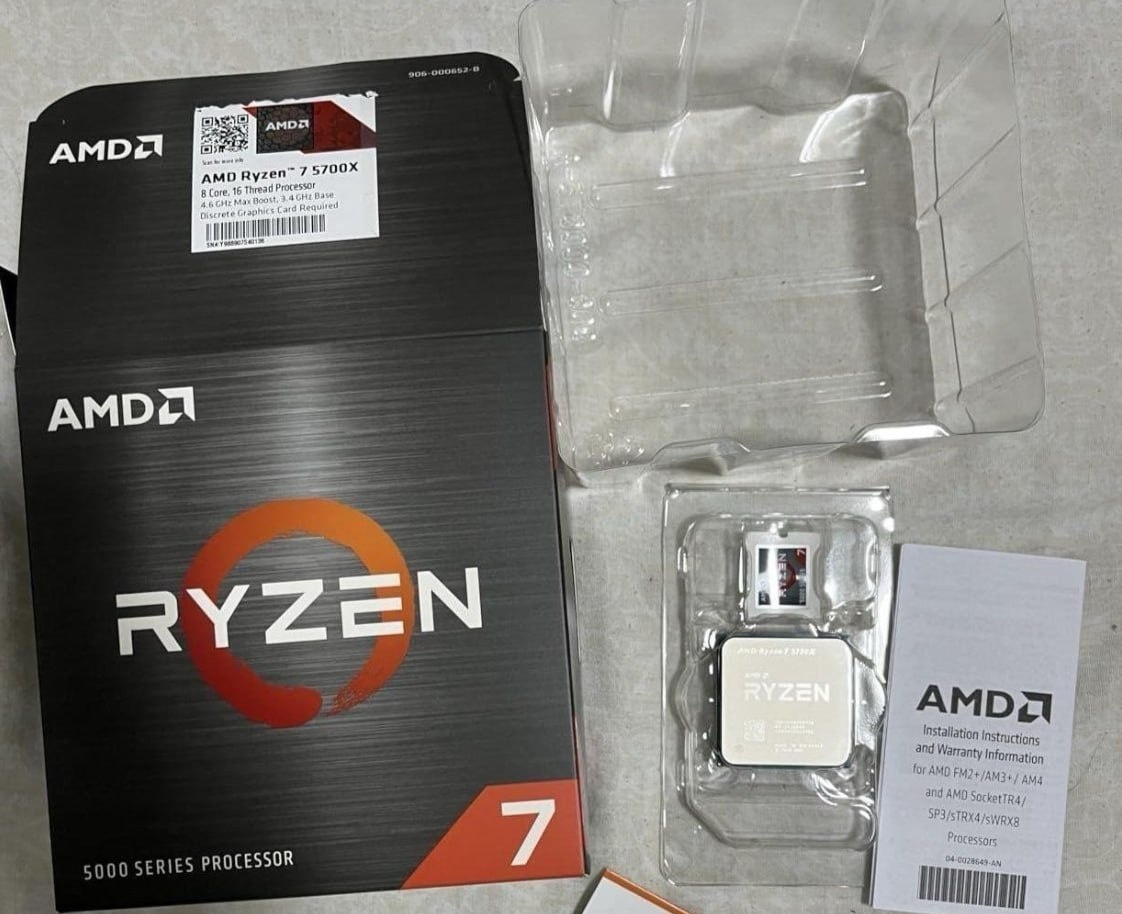 Processador Ryzen 7 5700x 3.4GHz
