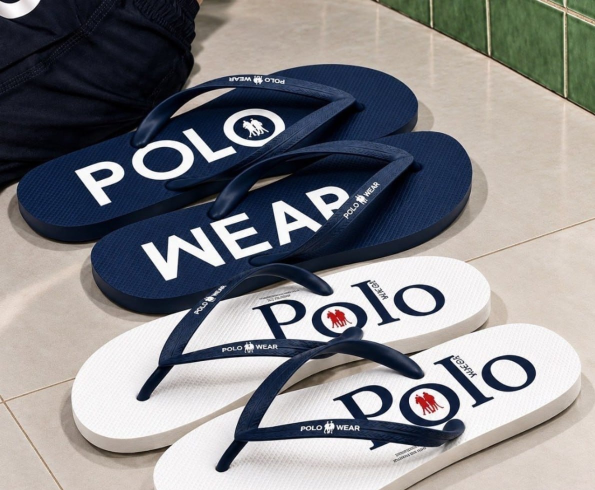 Kit 2 Chinelos Estampados Polo Wear