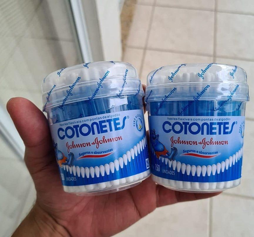 Cotonetes Hastes Flexíveis Pote 150un