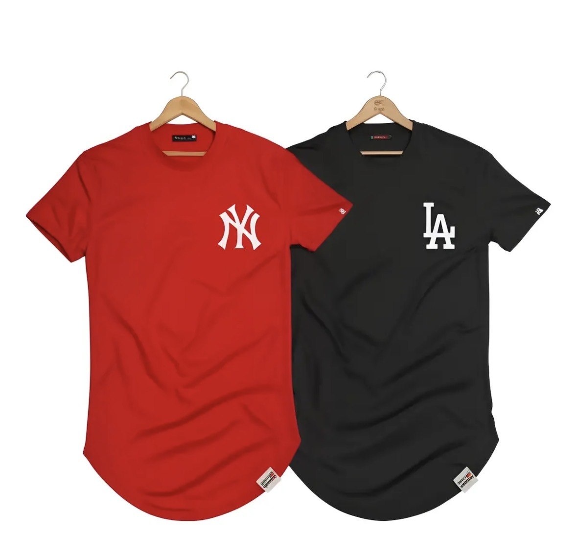 Kit 2 Camisas Longline Camiseta Alongada Blusa Estilo New La