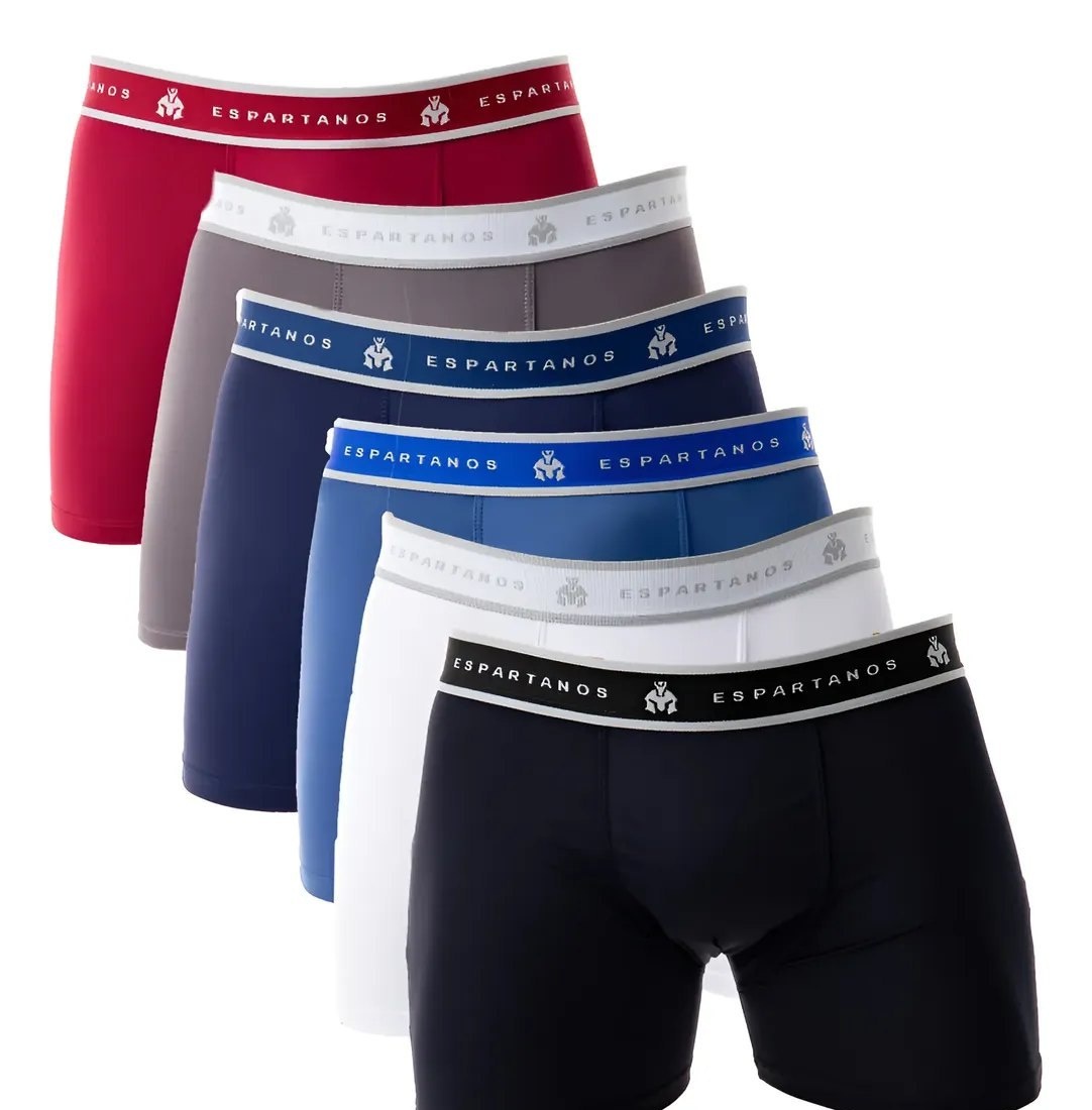 Kit Com 5 Cuecas Boxer Masculina Microfibra Original