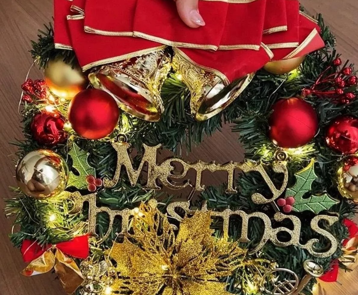 Decoração de Natal Guirlanda 40cm