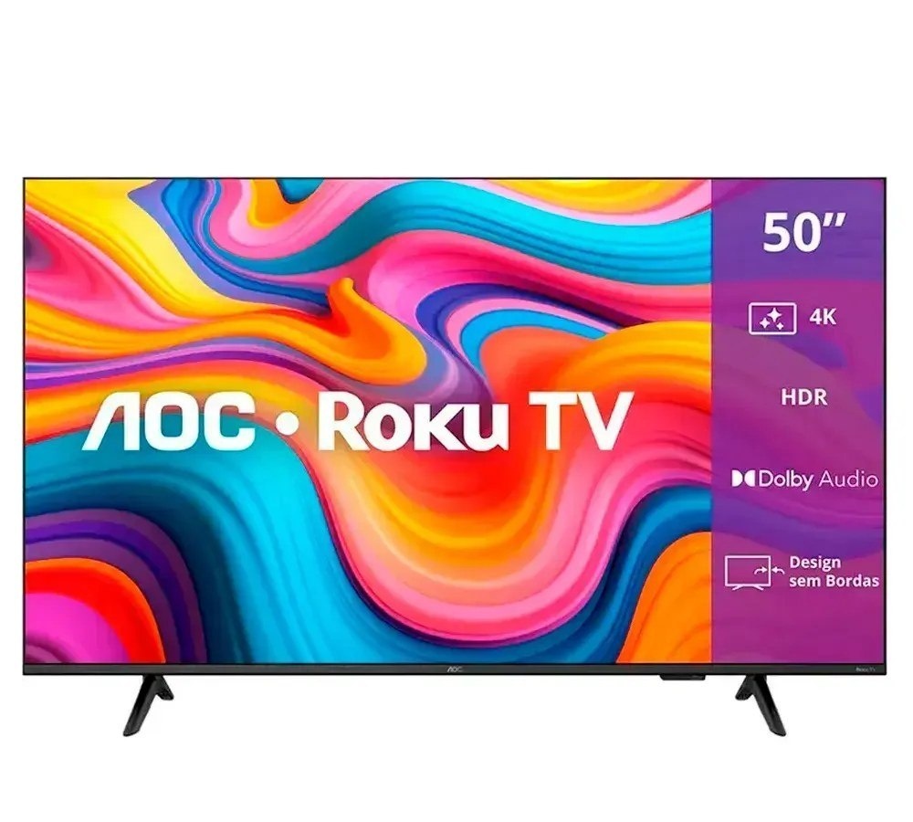 Smart TV AOC 50 Roku 4K UHD Dled Wi-Fi Dolby Audio 50U7066