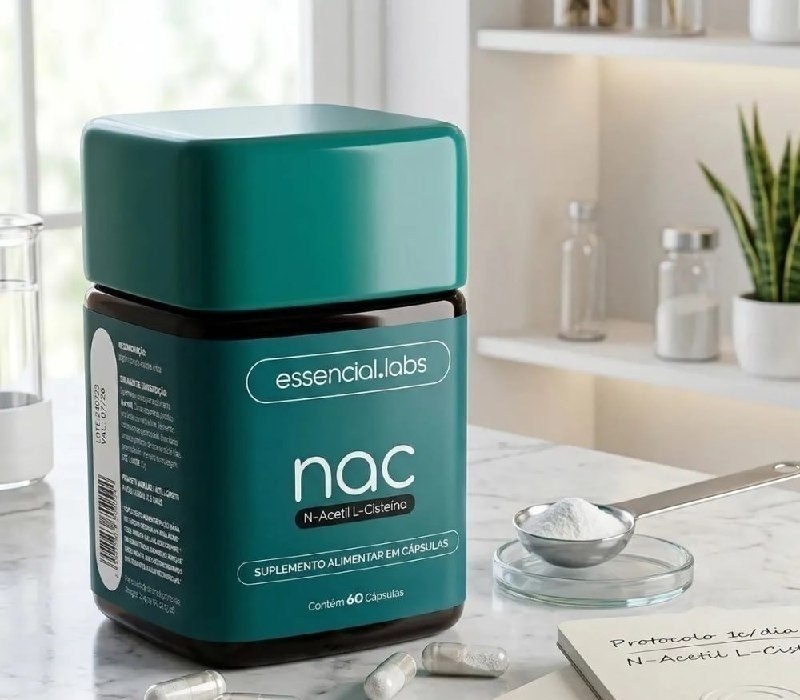 NAC 600MG Essencial 60 Cápsulas