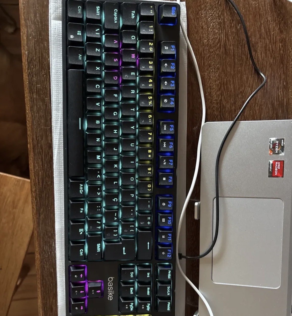 Teclado Mecânico Sem Fio Com Tela, Tri-Mode Bt5.02.4 GUsb-C, Rgb Teclado Gamer Hot Swap Com Personalizável E Anti Ghosting, Teclado Switch Vermelho Wireless Para JogosPcMacLinux, Preto