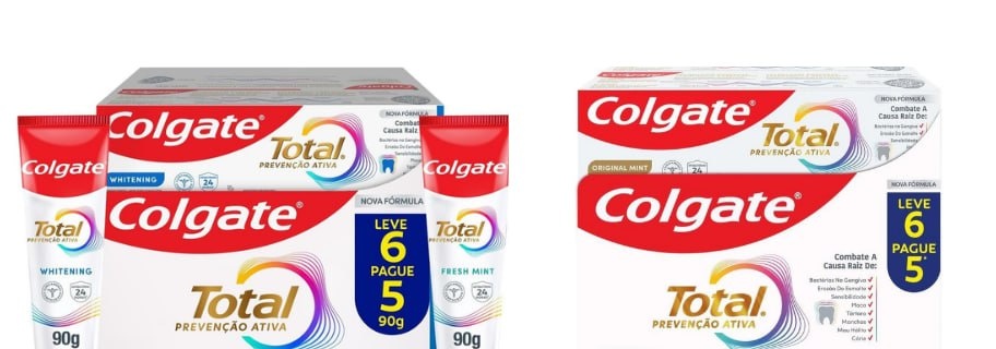 6 Un. Colgate Creme Dental Prevenção Ativa 90G