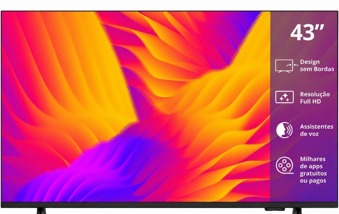 Smart TV 43 AOC 43S5155 78G Full HD LED Wi-Fi Dolby Audio