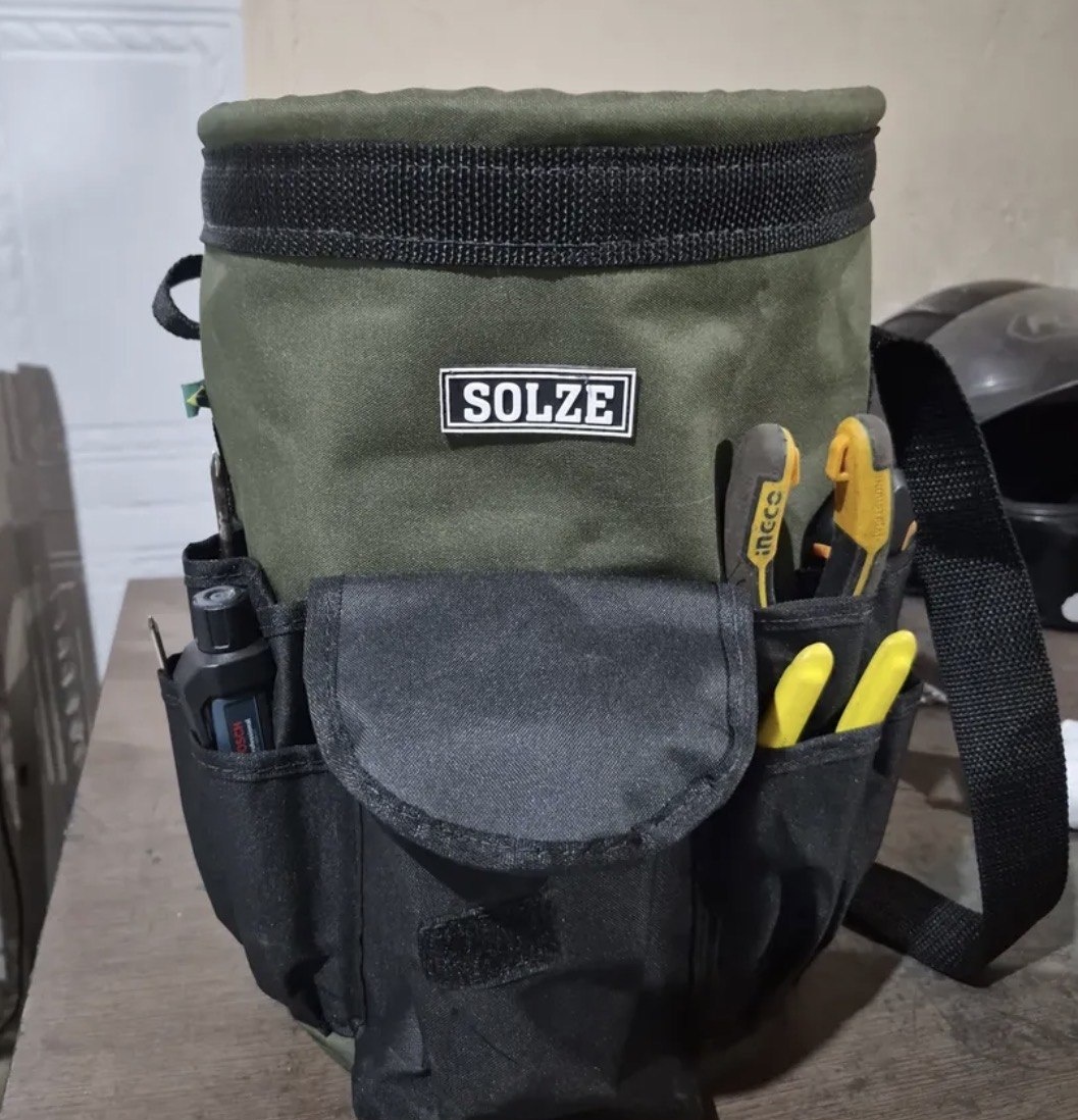 Bolsa Balde para Ferramentas de Eletricista Solze