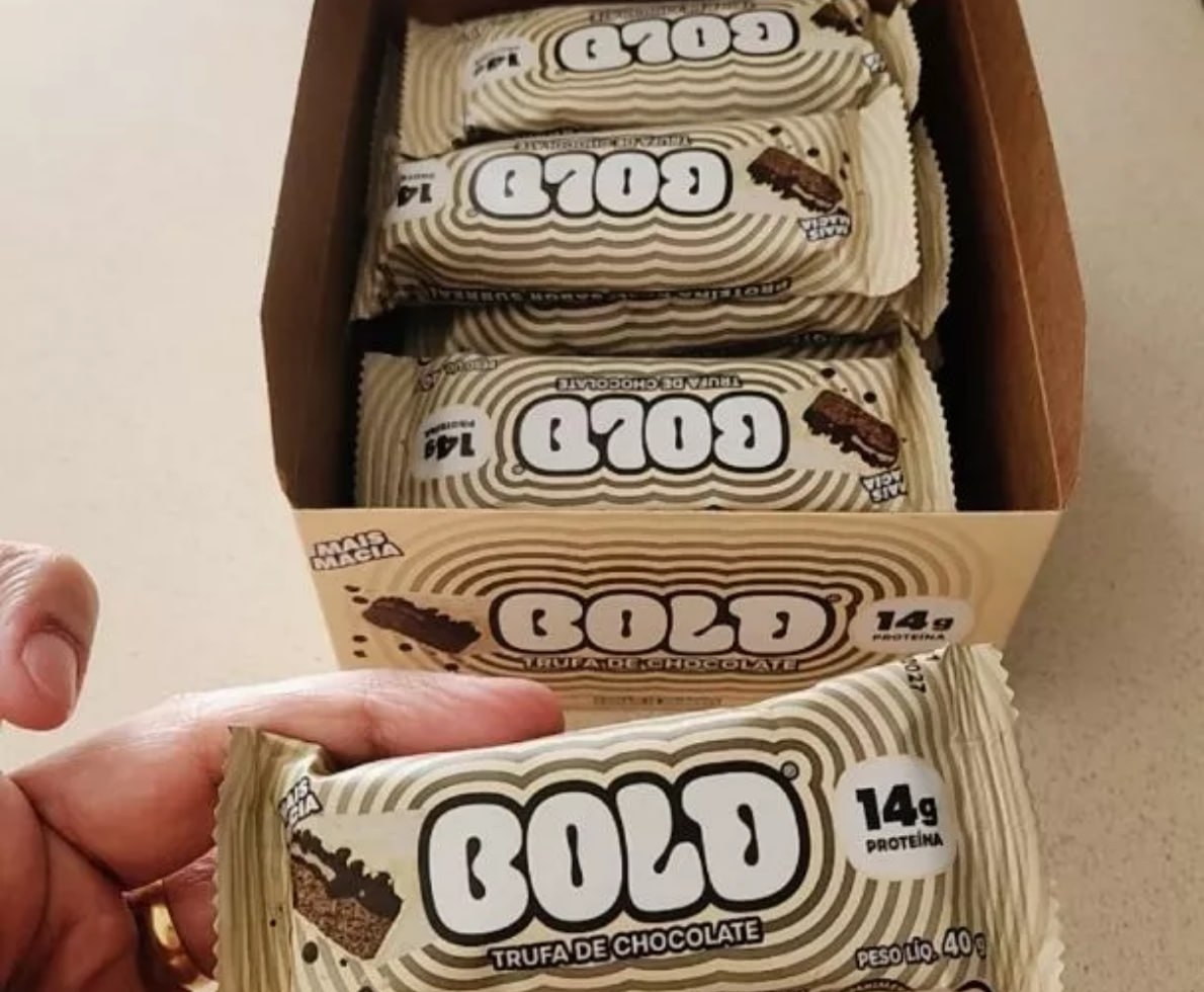 Barra de Proteína Bold Trufa de Chocolate 40g, 14g de Proteína