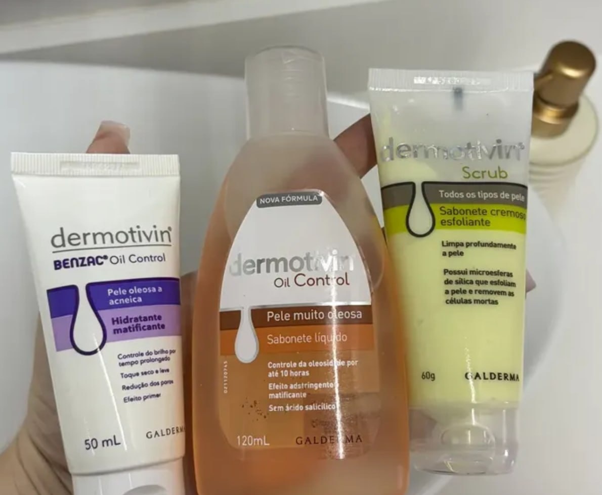 Kit Dermotivin Xô Oleosidade Sabonete 120ml
