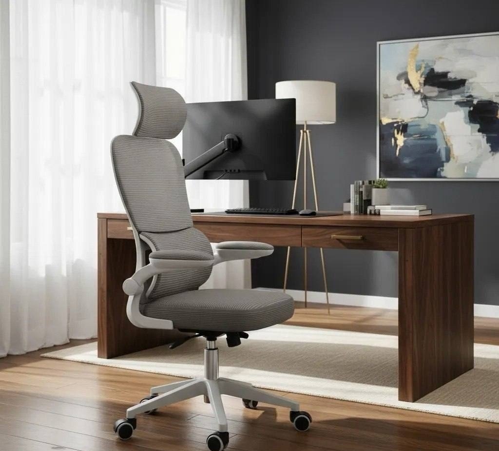 Cadeira Escritório Ergonômica Genebra G500 Luvinco Cor Cinza