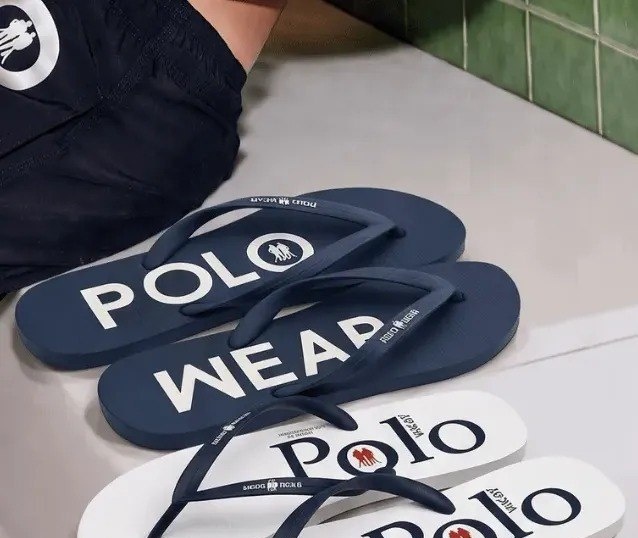 Kit com 2 Chinelos Estampados Polo Wear