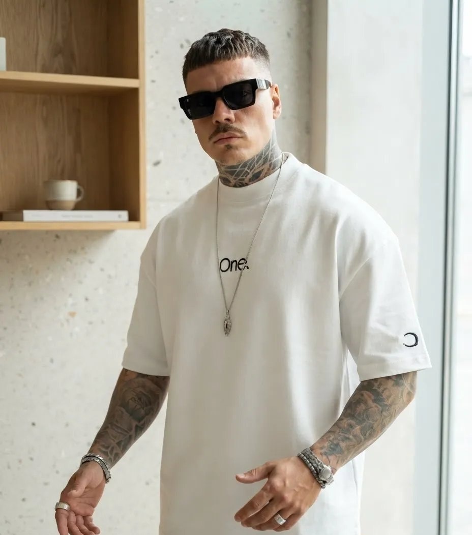 Camiseta Oversized One Estilosa Confortavel Camisa Grande