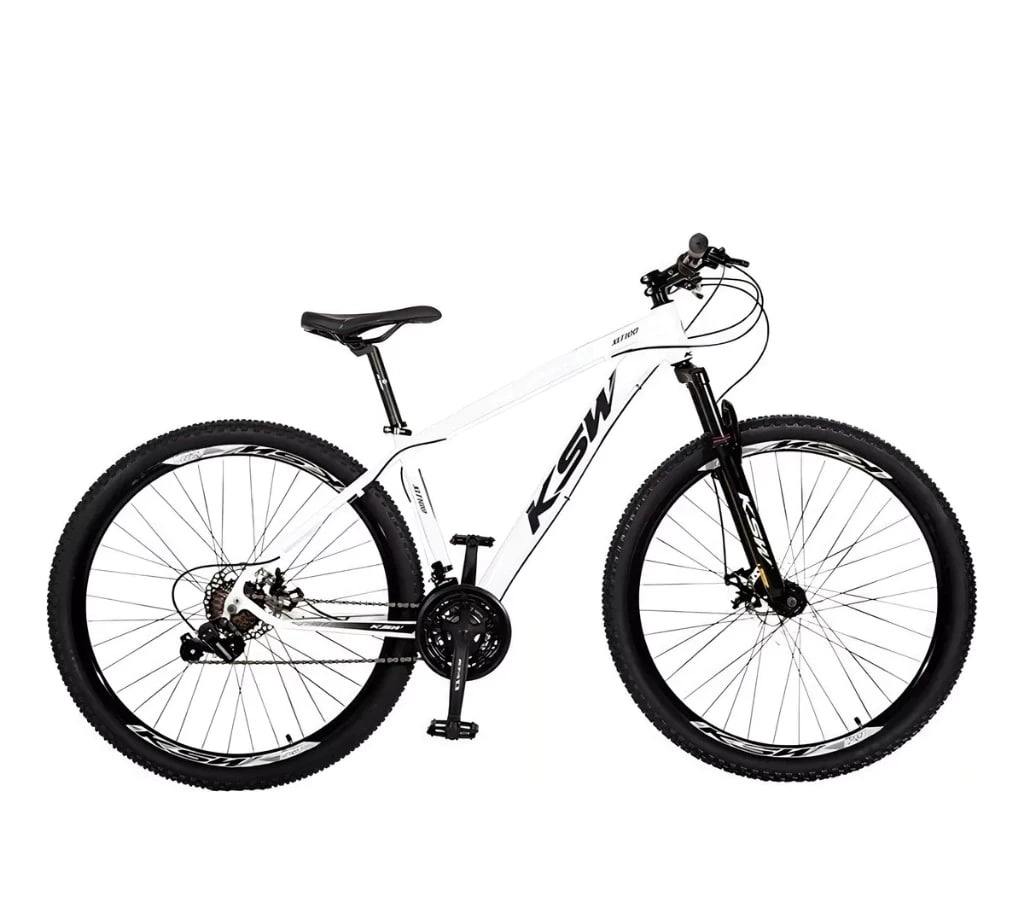 Bicicleta Aro 29 KSW XLT 21 Marchas Shimano Freios a Disco Quadro 17