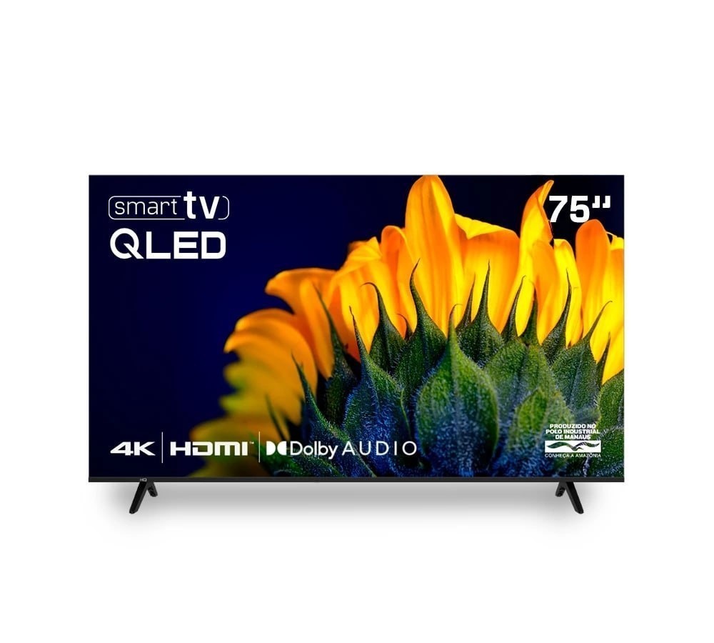 Smart TV HQ QLED 75 HQ-QLED75SM 4K Wi-Fi Bluetooth