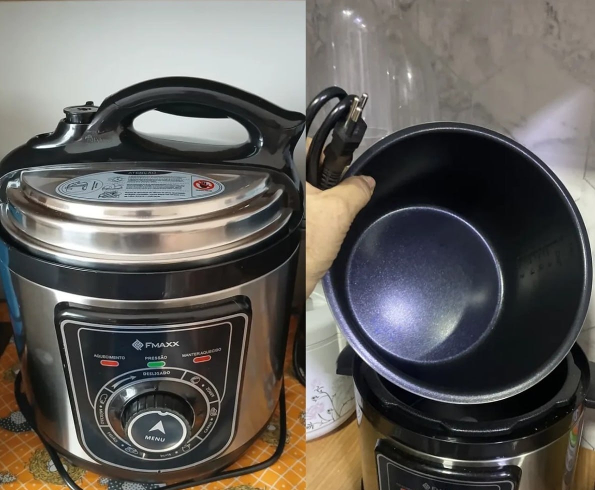Panela De Pressão Elétrica Fmaxx Kitchen Chef 4 Litros 800W - 220V