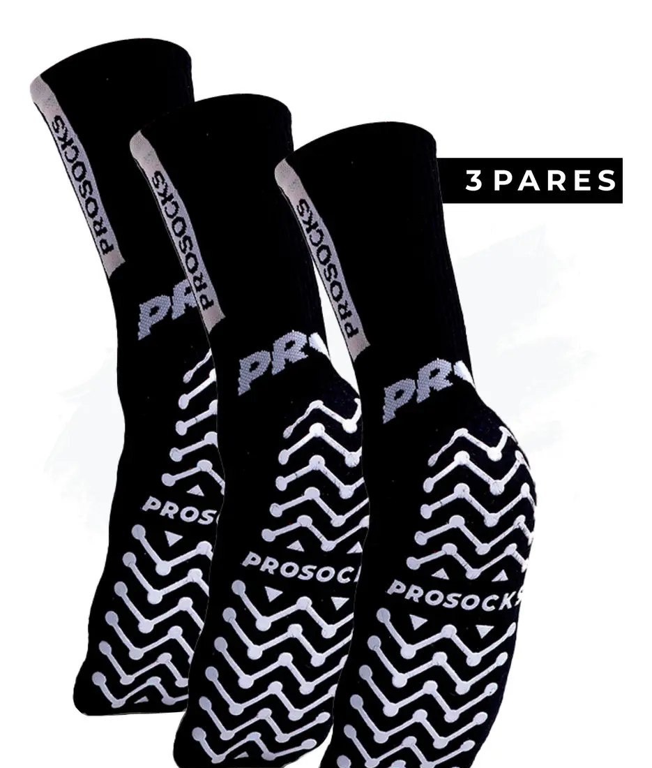 Kit 3 Pares Meia Antiderrapante Futebol Prosocks Ultragrip Cor 3