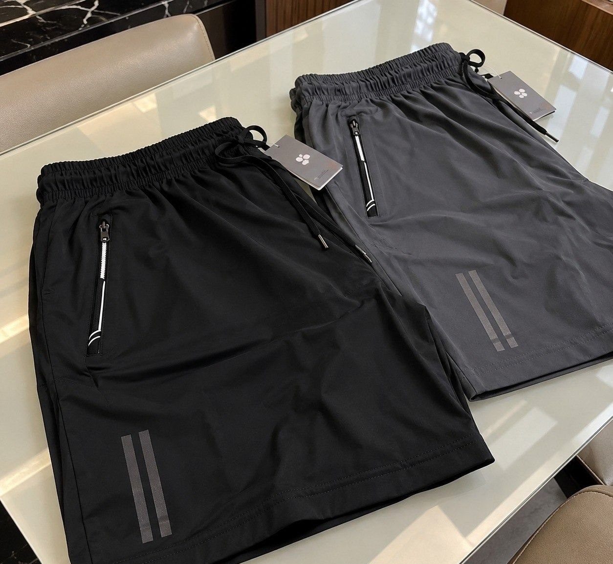 Shorts Tactel Zíper Secagem Rápida