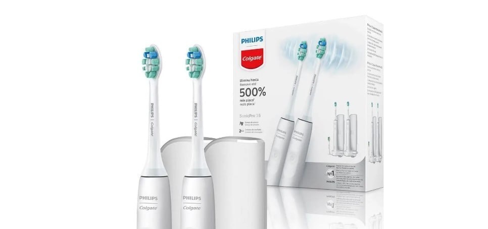 Escova Elétrica Philips Colgate Sonicpro 35 2 Unidades
