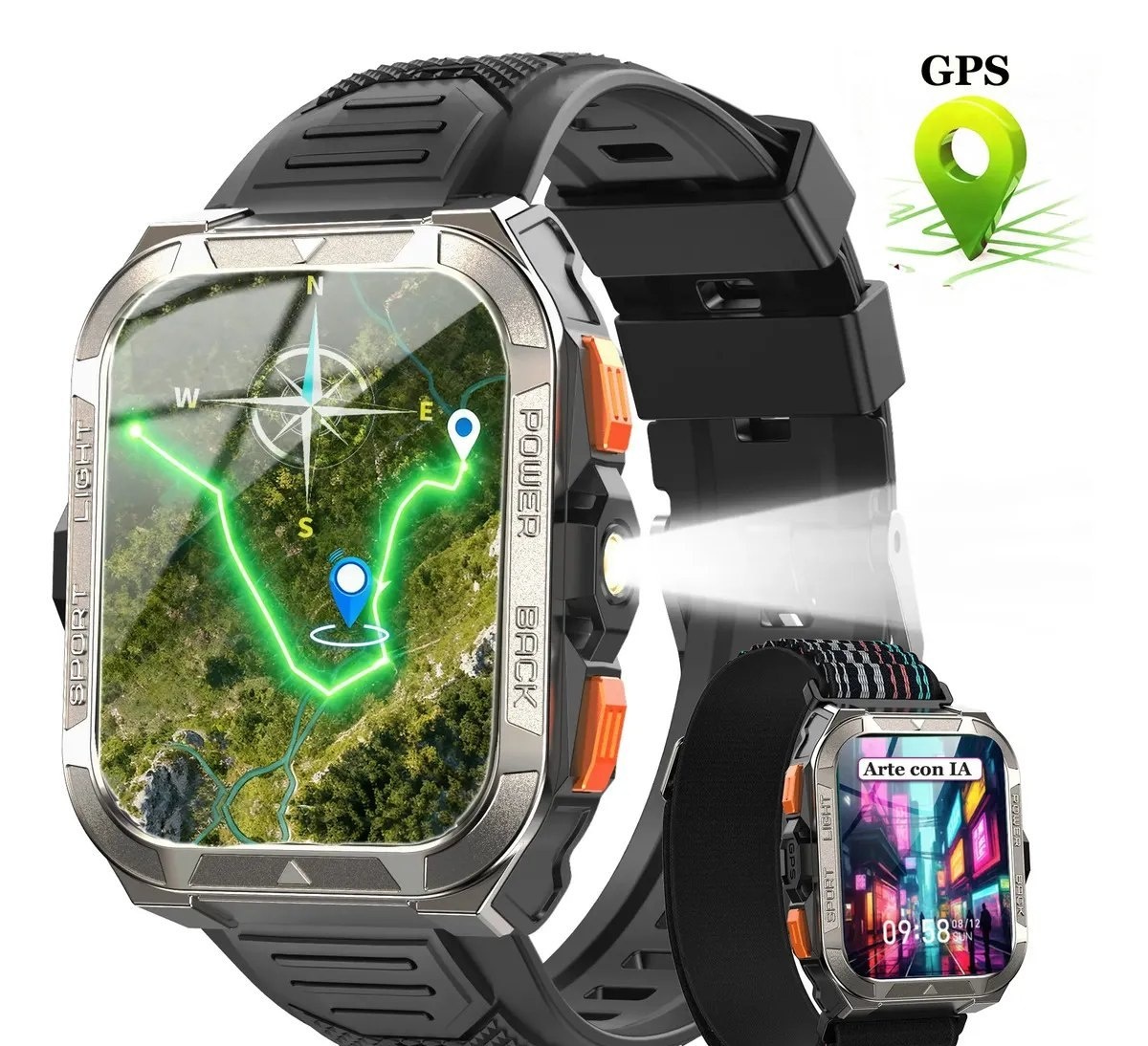 Smartwatch Blackview W80PRO Tela 2.1 Bluetooth IP68 Preto Bateria