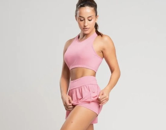 Conjunto Fitness Top Short Roupa Academia