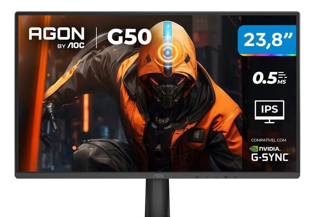 Monitor Gamer AOC 23,8 Full HD 144Hz Agon G50 0,5ms