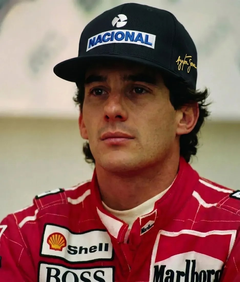 Boné Nacional Ayrton Senna Retrô Formula 1 Aba Curva Trucker